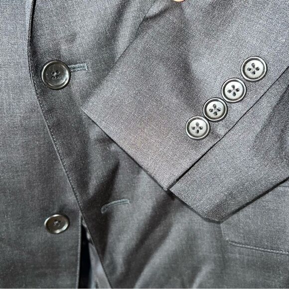 $400 NWOT Bonobos 44S Standard Fit Charcoal gray Jetsetter wool suit blazer - Picture 13 of 16